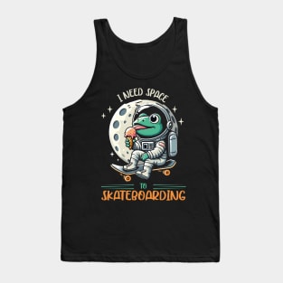 Frog On Skateboard Tank Top